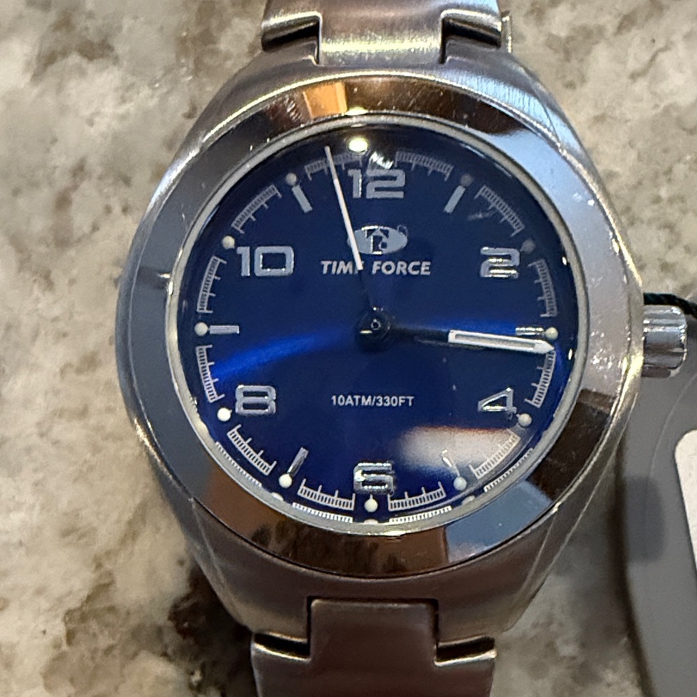 Time Force Blue and Silver Watch